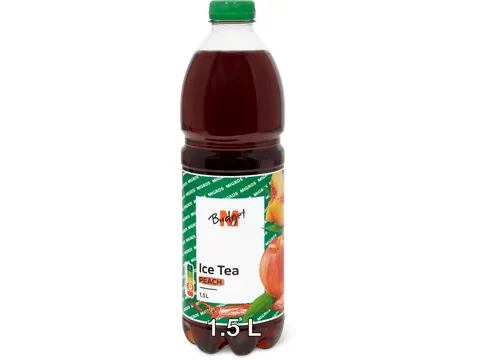 M-Budget · Thé froid · Pêche 1.5l