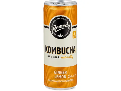 Remedy · Kombucha · No sugar, naturally Gingembre-citron 250ml