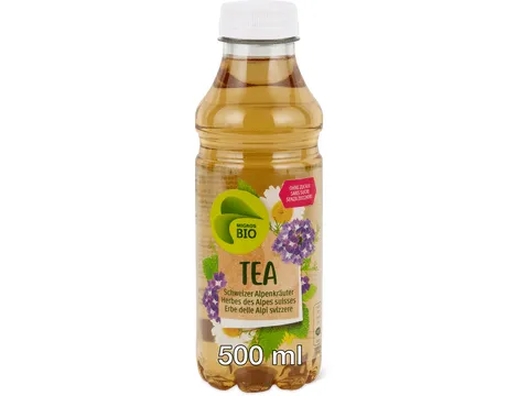 Thé froid · Bio, Herbes des Alpes suisses, sans sucre, Sans sucre ajouté 500ml