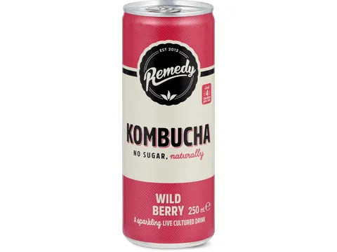 Remedy · Kombucha · No Sugar, naturally Wild Berry 250ml
