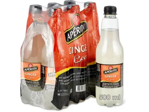 Apéritiv · Ginger Beer · avec arôme naturel et extraits de gingembre et de chili 1x500ml