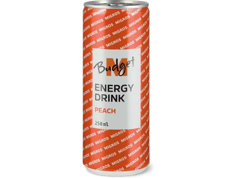 M-Budget · Energy Peach 250ml