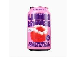 Living Things · Framboise Grenade · Prebiotic Soda 330ml