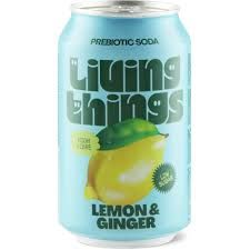 Living Things · Citron Gingembre · Prebiotic Soda 330ml