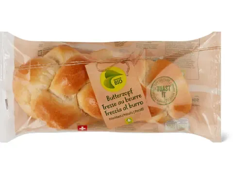 Tresse au beurre · Bio, précuits 400g
