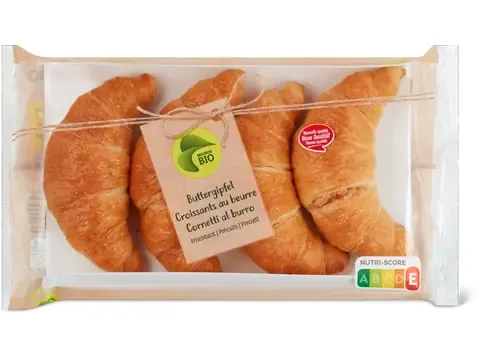 Croissants au beurre · Bio 180g