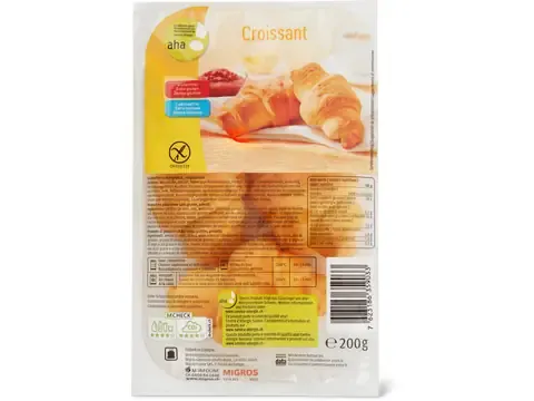 Croissants · aha!, sans gluten, sans lactose 200g
