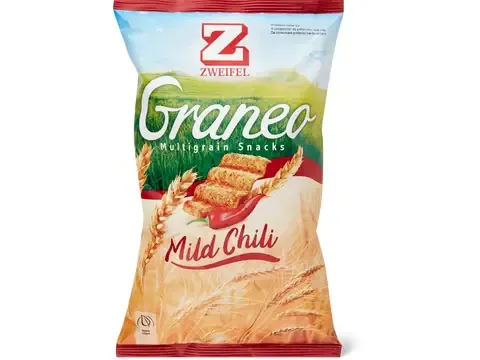 Zweifel Graneo · Multigrain Snacks · Mild Chili 100g