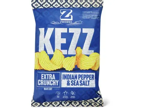 Zweifel Kezz · Kessel-Chips · Indian Pepper &amp; Sea Salt 110g