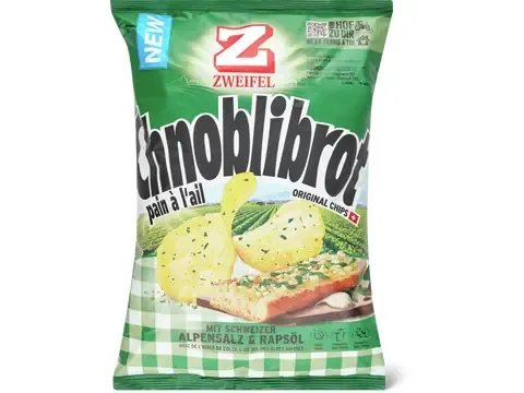 Zweifel Original · Chips · pain à l’ail 175g