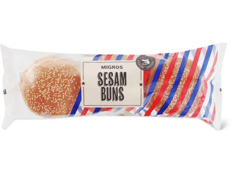 Buns pour hamburger · précoupés, au sésame 300g