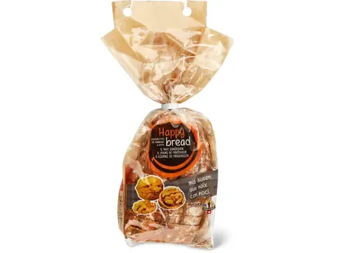 Happy bread · IP-SUISSE, aux noix 350g