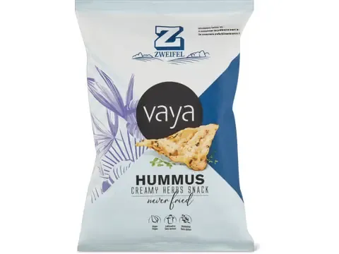 Zweifel Vaya · Snack au houmous · Creamy Herbs 80g