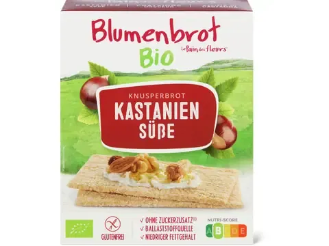 Le Pain des Fleurs · Tartines craquantes · Bio, Châtaigne 150g