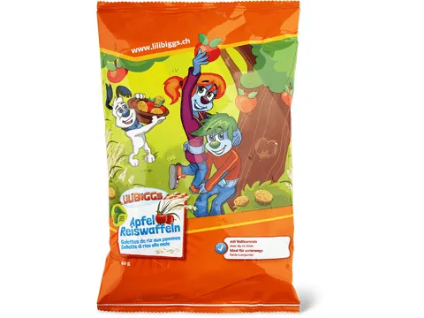 Galettes de riz · Lilibiggs, Bio, Pommes 60g