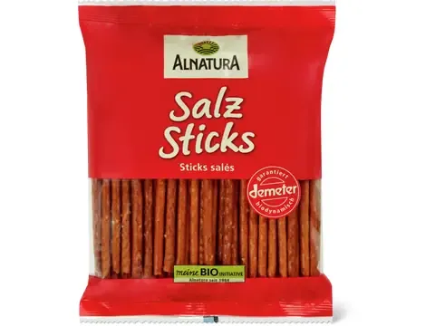 Alnatura · Sticks salés · Bio, Demeter, végétalien 100g