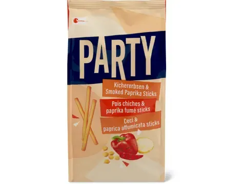 Party · Sticks · pois chiches &amp; paprika fumé, végétalien 120g
