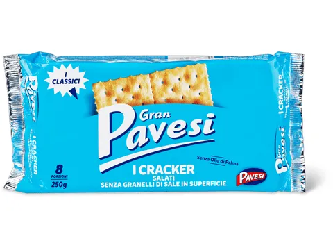 Pavesi · Crackers · 30% de sel en moins 250g