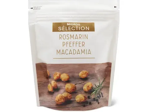 Sélection · Moix de macadamia · au poivre et romarin 130g