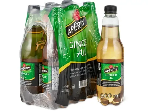 Apéritiv · Ginger Ale · Limonade à l’arôme de gingembre 1x500ml