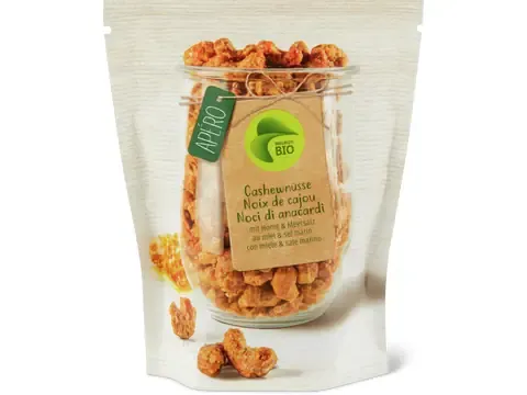 Noix de cajou · Bio, au miel et sel marin 150g