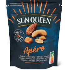 Sun Queen Apéro · Mélange de fruits secs et de noix · Amande et papaye, sucré et salé 160g