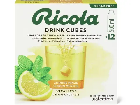 Ricola · Drink cubes · citron-menthe 12pieces