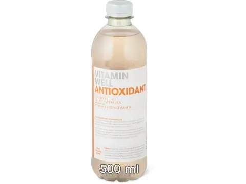 Vitamin Well · Antioxidant · Goût pêche 500ml