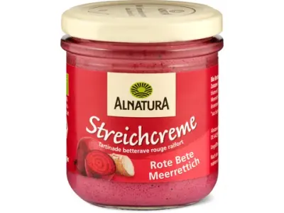Alnatura · Tartinade · Bio, Betterave rouge raifort, végétalien 180g