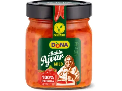 Dona · Bakin Ajvar · doux, 100% poivron 300g