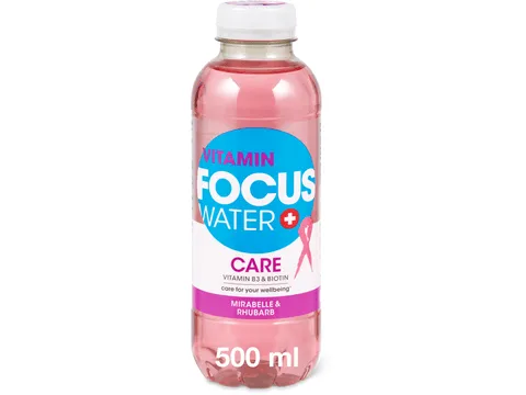 Focus Water · Care · Mirabelle-Rhubarbe 500ml