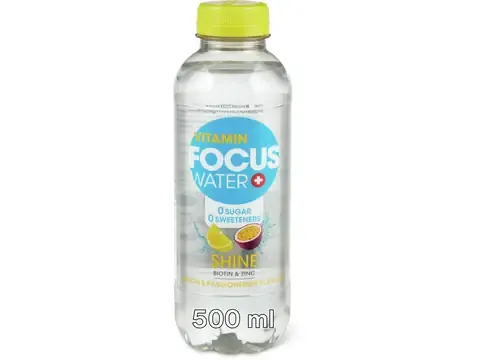 Focus Water · Shine · Citron et fruit de la passion 500ml