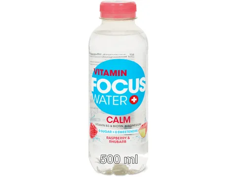 Focus Water · Calm · Framboise et rhubarbe 500ml