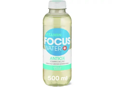 Focus Water · Antiox · Lemon &amp; Ginger 500ml