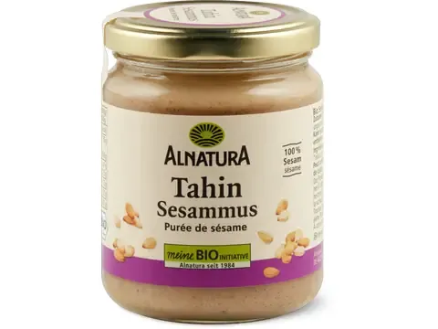 Alnatura · Purée de sésame Tahin · Bio, 100% sésame, végétalien 250g