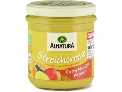 Alnatura · Tartinade · Bio, Curry mangue papaye, végétalien 180g
