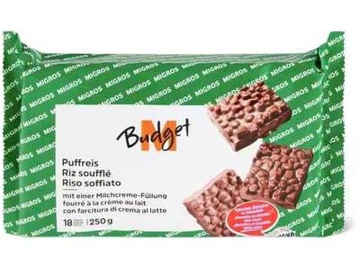 M-Budget · Riz soufflé · Crème de lait 250g
