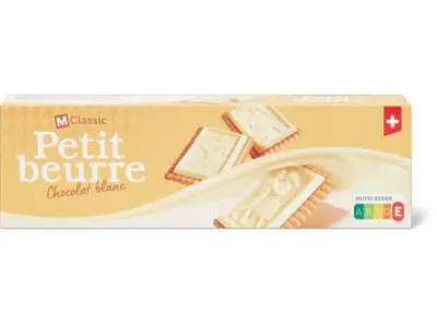 M-Classic · Petit beurre · Chocolat blanc 150g