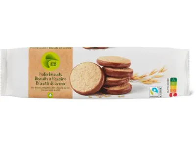 Biscuits à l’avoine · Bio, Chocolat au lait 125g