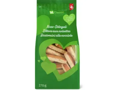 M-Classic · Bâtons aux noisettes 270g