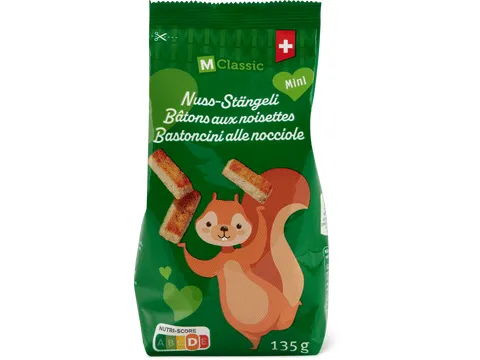 M-Classic · Bâtons aux noisettes · Mini 135g