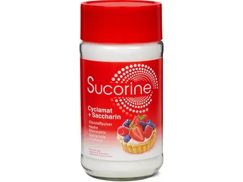 Sucorine · Poudre édulcorante · Cyclamate et saccharine 100 g