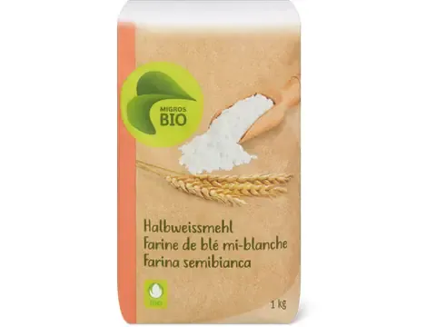 Farine de blé mi-blanche · Bio 1kg