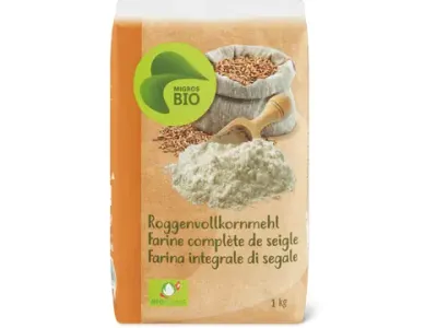 Farine complète de seigle · Bio 1kg