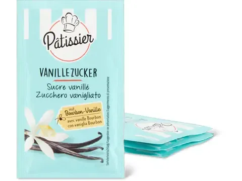 Patissier · Sucre vanillé · avec vanille Bourbon 4 x 10g