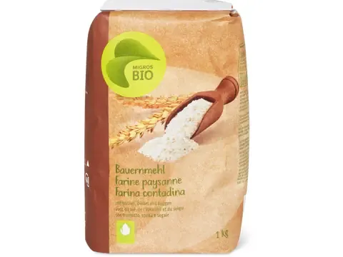 Farine paysanne · Bio, avec blé, épeautre et seigle 1kg