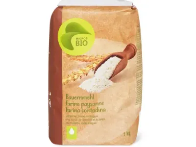 Farine paysanne · Bio, avec blé, épeautre et seigle 1kg