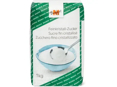 M-Budget · Sucre fin cristallisé 1kg