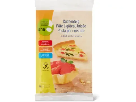Pâte à gâteau · aha!, en bloc, végétarien, sans gluten, sans lactose 400g
