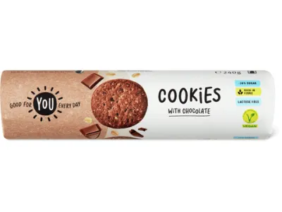 You · Cookies · Chocolate, végétalien, sans lactose 240g